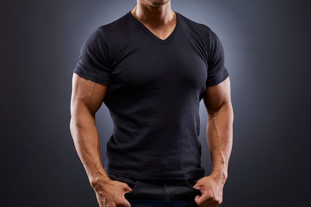 playera negra para hombre